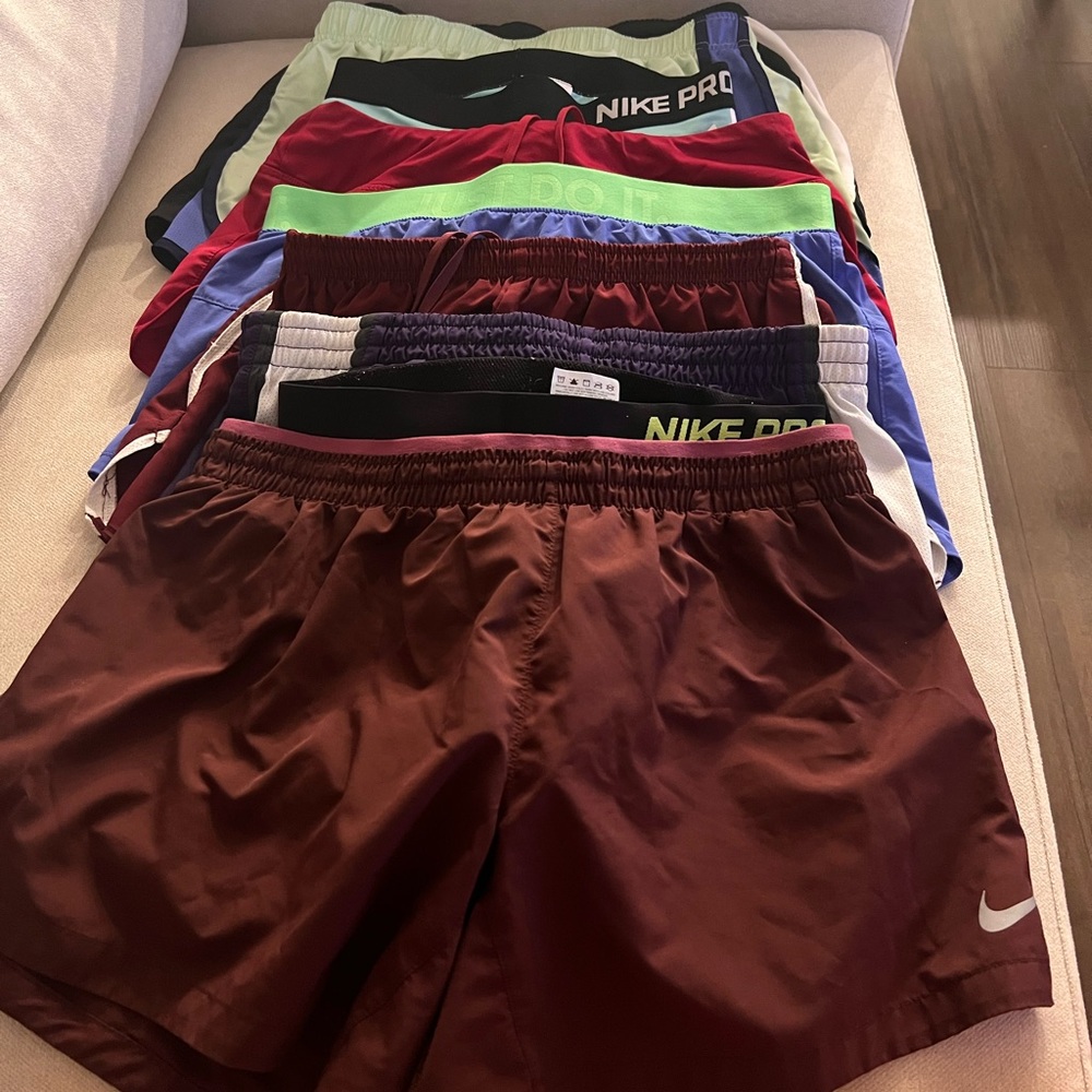 9 Pair of Nike Athletic Shorts